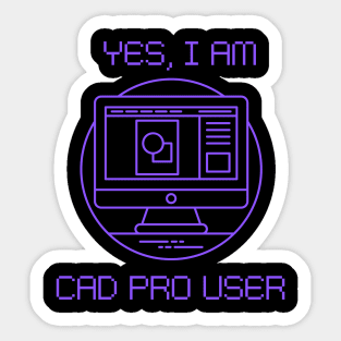 AUTOCAD PROFISSIONAL USER, NEW AUTOCAD DESIGN , T shirt Autocad design & CLEAN SIMPLE DESIGN AUTOCAD SHIRT Sticker